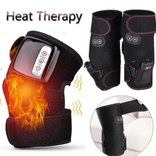Electric Heat and Vibration Knee Massager for Pain and Joint Relief