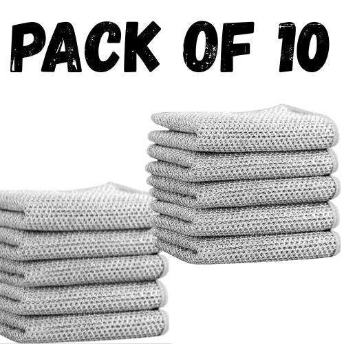 Steel Wire Dishwashing Cloth - Double Side Steel Wire Washing Brush