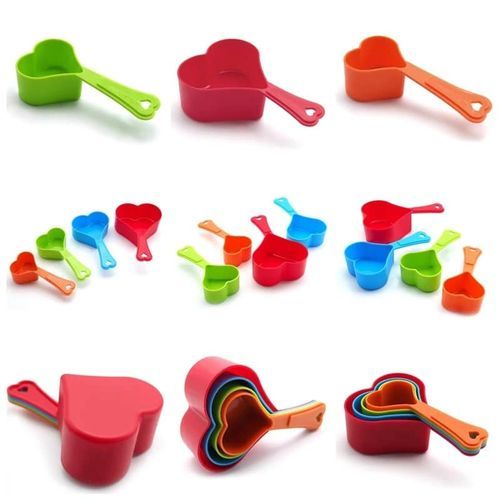 Heart Shaped Measuring Cups | 4-Piece Set for Baking & Cooking