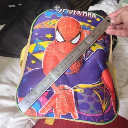 Spider-Man Kids School Bag – 12-Inch Cartoon Backpack for Boys