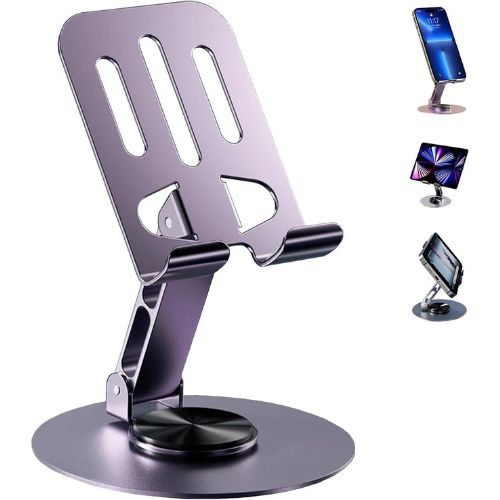 360° Rotating Metal Tablet & Mobile Stand - Mobile Phone Holder