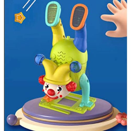 Multicolor Electric Drive Set Upside Down Clown Toy - 1 Pc for Kids Aged 3-5