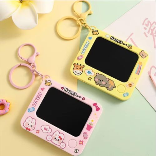 Cute Portable Mini Drawing Board Keychain - Small Writing Pad