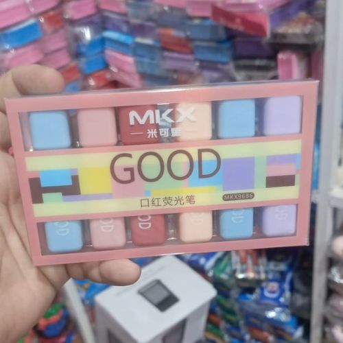 6Pcs/Set Morandi Color Highlighter Pens Art Drawing School Office Stationery