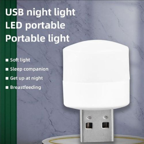 10 Pcs Portable Mini USB Light Bulbs with Type-C Charging Port