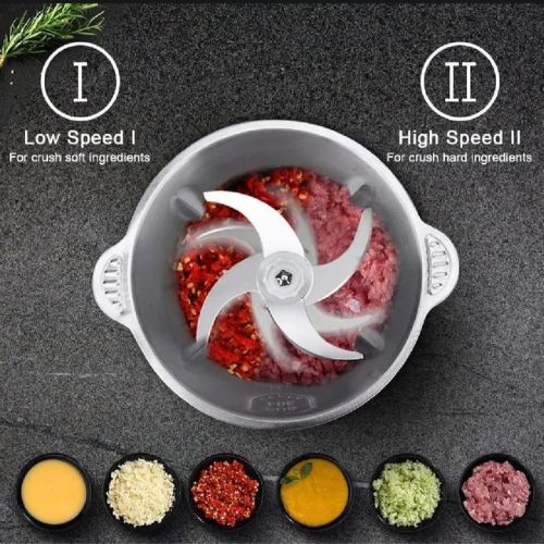 Stainless Steel 2 Speeds Big Capacity Electric Meat Grinder Food Processor