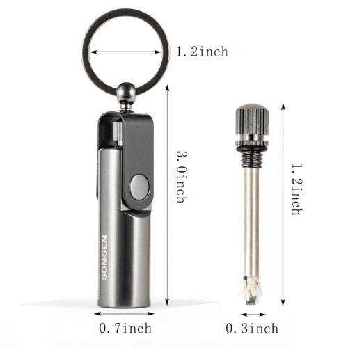 All-Terrain Waterproof Windproof Survival Lighter with Keychain