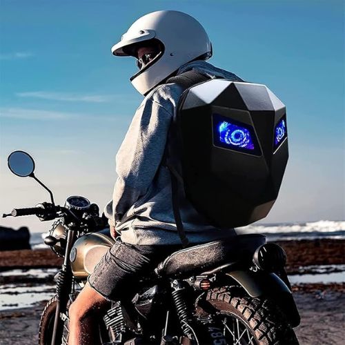 LED Screen 3D Hard Shell Backpack With Waterproof LED Eyes
