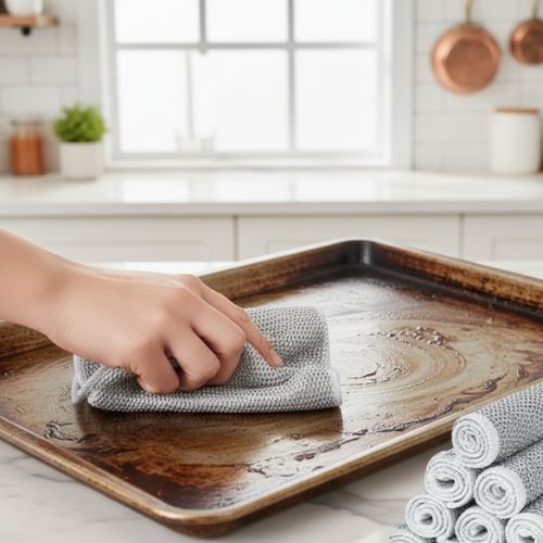 Kitchen Steel Mesh Wire Dish Washer Cleaning Cloth