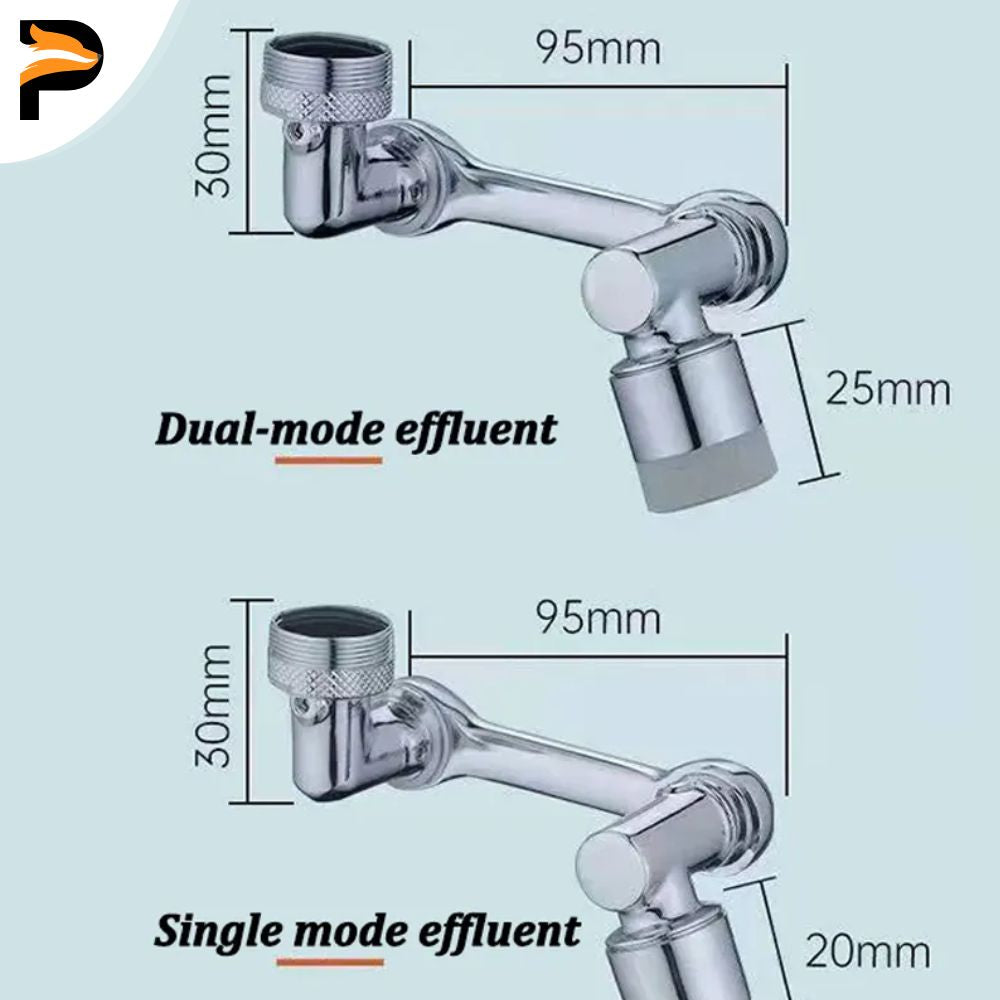 Rotatable Kitchen & Bathroom Washbasin Tap - Water Saving Bubbler Nozzle