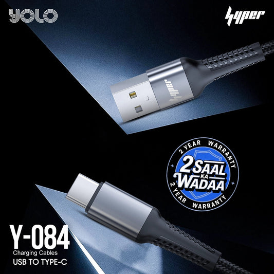 Yolo Hyper LINK-2 USB to Type C Charging Cable (Y-084)
