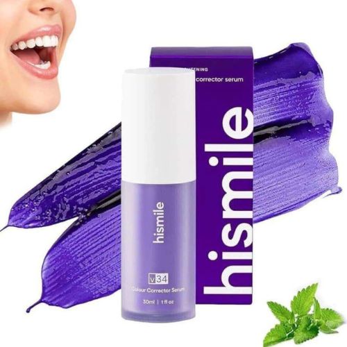 V34 Colour Corrector Serum - Purple Toothpaste | Teeth Whitening