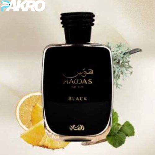 Hawas Black Parfum Spray for Men 100ml Long-Lasting Bold Fragrance