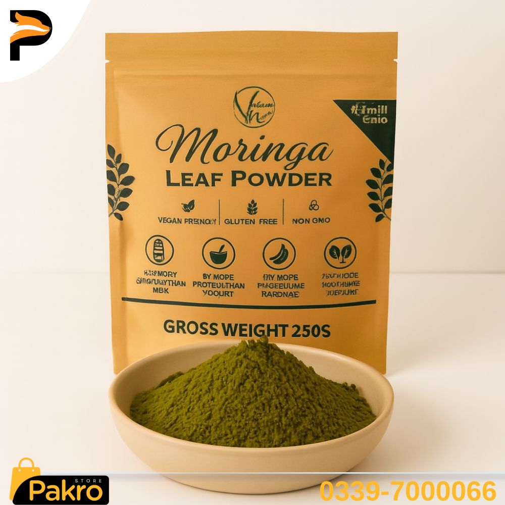 Organic Moringa Leaf Powder | Natural Superfood For Weight Loss, Immunity Boost, Energy Support & Height Growth | Refined Herbal Supplement
