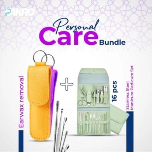 16pcs + 6 Pcs Stainless Steel Manicure Pedicure Set & Ear Wax Removal
