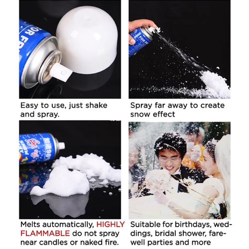 Artificial Snow Spray For Parties Celebration