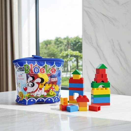 72 Pcs Building Blocks with Zipper Bag | Toy Set For Kids